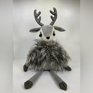Jellycat Large Liza Reindeer Gray Silver Plush Stuffed Animal With Tags Retired